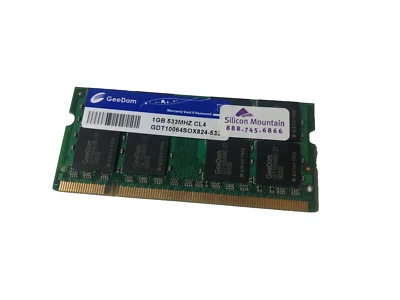 1GB  DDR2 PC2-4300S  CL4  533mhz  200PIN SODIMM RAM LAPTOP MEMORY GEEDOM - Image 1 of 2