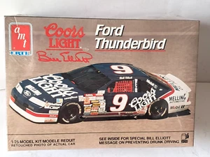 AMT Ertl Bill Elliott #9 Coors Light Ford Plastic Model Kit Sealed NOS from 1991 - Picture 1 of 4