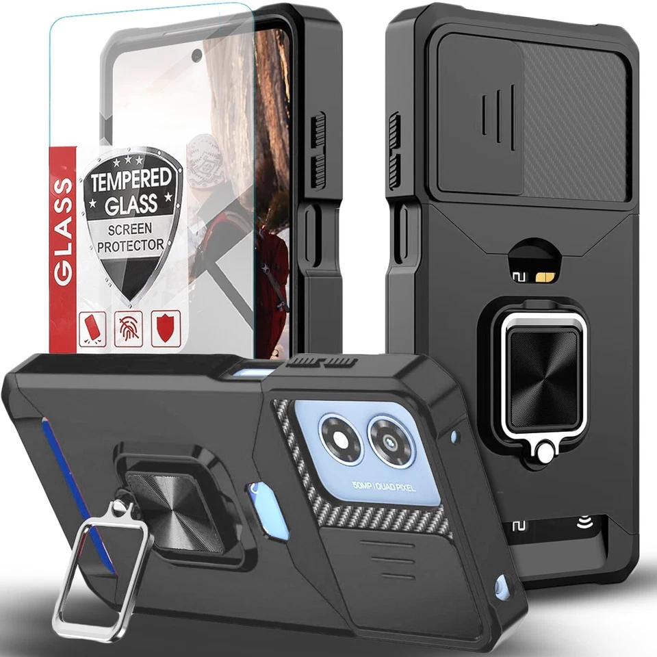 For Moto G Power 5G 2024 Case Shockproof Phone Camera Cover + Tempered Glass - Image 1 of 4