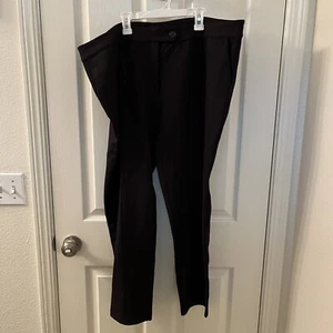 Betabrand Dress Pant Crop Yoga Pants Black W0940 Women's Size 14 Long - Picture 1 of 11