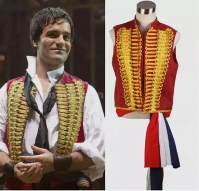 Musical Les Miserables Enjolras Vest Sash Cosplay Costume Halloween Theater Top - Image 1 of 4
