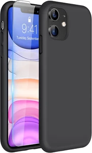 Miracase Designed for iPhone 11 Phone Case, with Screen Protector, Liquid Silico - Picture 1 of 7