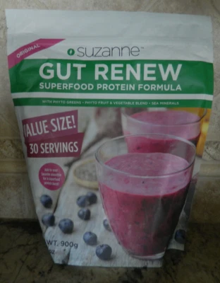 Suzanne Somers GUT RENOW Fórmula de superalimentos orgánicos a base de plantas 30 porciones Foto 1 de 4