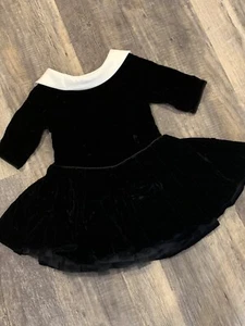 Hollywood Babe Toddler Girl Black Velour Party Pageant Dress  “Audrey” Size 6 - Picture 1 of 7