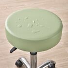 Bar Seat Case Dining Chair Cover Elastic Waterproof PU Leather Round Stool Cover