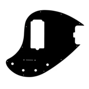 USA CUSTOM PICKGUARD para MUSICMAN® 5 STRING 5-H STINGRAY® BASS 3Ply PG BLACK BWB - Imagen 1 de 1