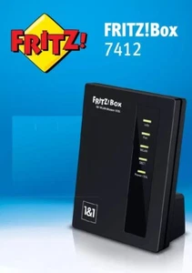 AVM Fritzbox FRITZ!Box 7412 router Internet WLAN ripetitore DSL ADSL VDSL DECT TAE - Foto 1 di 1