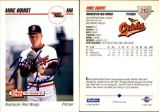 Mike Oquist Signed 1992 SkyBox Team Sets AAA #461 Card *Autograph Den* Auto