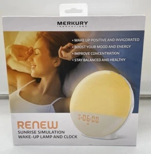 Merkury Innovations Renew Sunrise Simulation Wake-Up Lamp and Clock - Picture 1 of 3