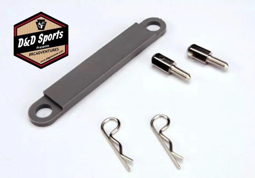 Traxxas 3727A Grey Battery Hold Down Plate for Rustler & Bandit XL-5 VXL - Image 1 of 1