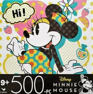 Disney Minnie Mouse Classic Cartoon Jigsaw Puzzle 500 Pieces 14"X11" Piece - Picture 1 of 3
