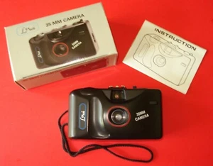 Lexxus Focus Free 35mm Film Camera Brand New In Box Instructions & Warranty - Picture 1 of 2