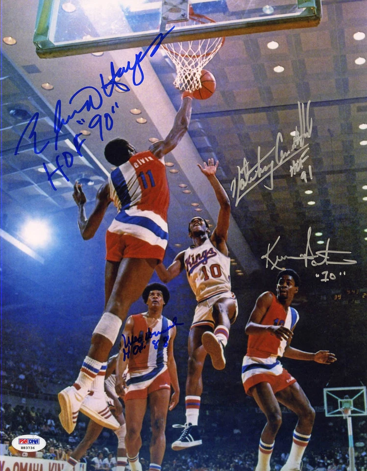 Elvin Hayes Nate Archibald Wes Unseld Porter SIGNED 11x14 Photo PSA AUTOGRAPHED - Image 1 of 1