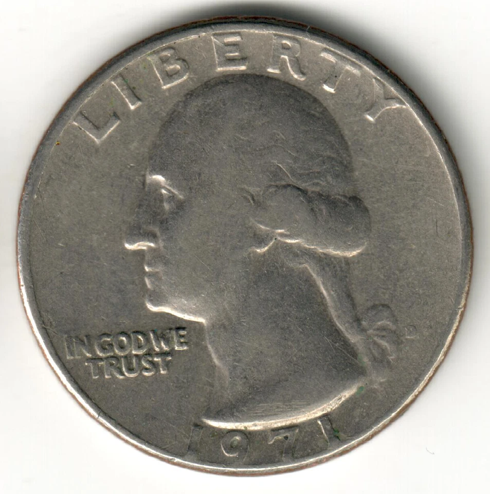 USA - 1971D - Heraldic Eagle Washington ¼ $ - Image 1 of 1