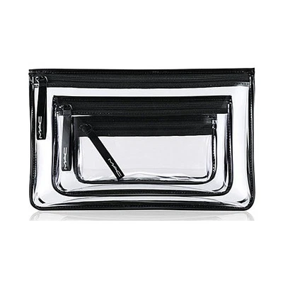 Juego de bolsas de maquillaje MAC CLARAMENTE MAC TRIO / Las tallas varían / Totalmente nuevas Foto 1 de 3