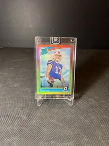 2018 DONRUSS OPTIC JOSH ALLEN RED YELLOW ROOKIE RC BILLS 154 - Picture 1 of 8