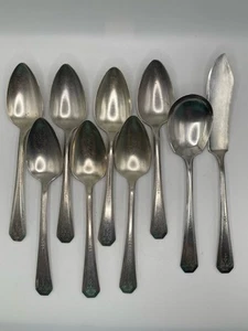 William Rogers AA Pattern Silver Plate Flatware Mixed Lot Of 9 - Picture 1 of 13