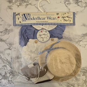 VTG 1998 Vanderbear Wear Cornelius Garden Party Outfit, New, Sealed - Picture 1 of 6
