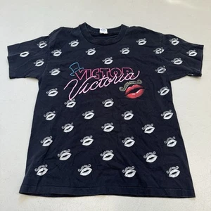 Vintage Victor Victoria Movie Shirt Mens XL Black 80s Musical Lips AOP All Over - Picture 1 of 9