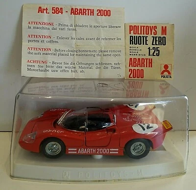 POLITOYS # M 584 - ABARTH 2000 - 1:25 - COME NUOVA, BELLISSIMA! - Immagine 1 di 4