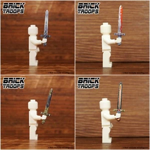 Leyile Custom Knight Sword A for Minifigures -Pick Color!- Castle Weapon - Photo 1 sur 5