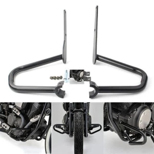 For Yamaha XV950 2014-2017 Highway Engine Guard Crash Bar Protector Black Pair - Picture 1 of 12