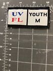 UVFL Utah Valley Football League Patch Jersey Tag Youth M Medium UV FL Florida
