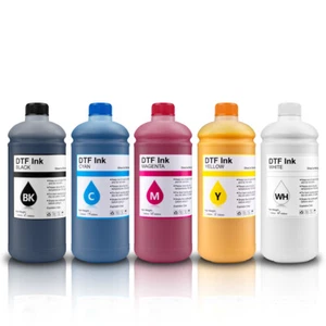 Tinta DTF 5x1000ML para Epson DX5 DX7 5113 4720 I3200 1390 1430 P400 F2000 F2100 - Imagen 1 de 5