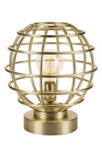 JAlexander  lighting Brass Cage Table Lamp