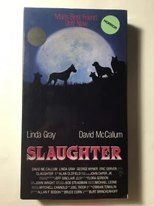 Slaughter VHS Tested Linda Gray David McCallum Rare AKA Dogs 21st Genesis - Picture 1 of 7