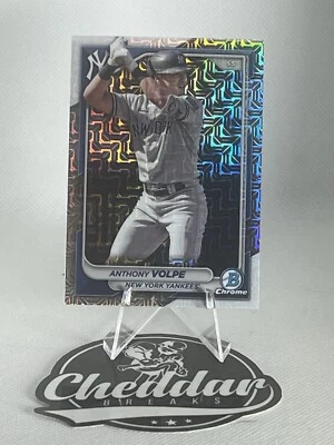 ANTHONY VOLPE Bowman Chrome “MOJO” REFRACTOR Parallel Variation NY Yankees - Image 1 of 2