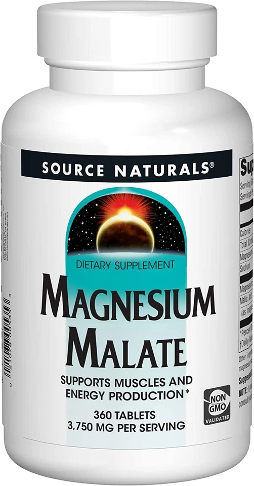 Source Naturals, malato de magnesio 3750 mg por porción 360TAB Foto 1 de 4
