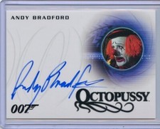 2016 James Bond Classics Octopussy A265 ANDY BRADFORD Autograph 