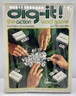 New Sealed Vintage Dig-It Dig It the Action Word Game 1973 Complete - Image 1 of 2
