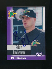 1997 Best Norwich Navigators Brian Buchanan #10 signed auto autograph