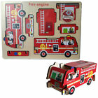 Wooden 3D Puzzle - Fire Engine, Police Car