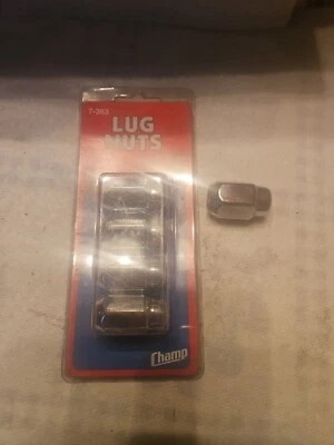 NORS CHAMP 7-363 CHROME ACORN LUG NUTS 12mm-1.50 RH (5) - Image 1 of 4