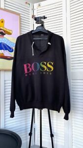 Vintage Hugo Boss Color Big Logo Jumper Sweatshirt