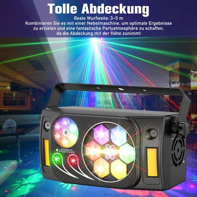 Neu Laser Beam Projektor DJ Disco Lichteffekt Party DMX Strobe Bühnenbeleuchtung - Bild 1 von 4