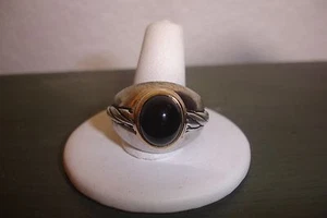 1989 DANNY SULLIVAN STERLING SILVER 14K GOLD RING 14.7g tw INDY 500 13 ONYX - Picture 1 of 6