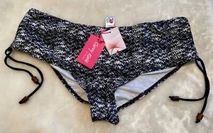 CURVY KATE CS4903 DIFFUSE RETRO BIKINI SHORT IN BLACK/WHITE SIZE XL - Picture 1 of 4
