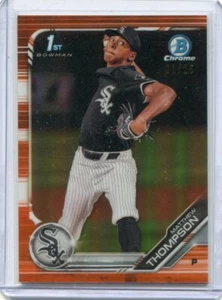 2019 Bowman Chrome Orange Refractor Matthew Thompson 1st Bowman 1/25 - Picture 1 of 1