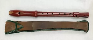 Vintage Wooden German Recorder w/ Case Savoy Brand - Picture 1 of 11