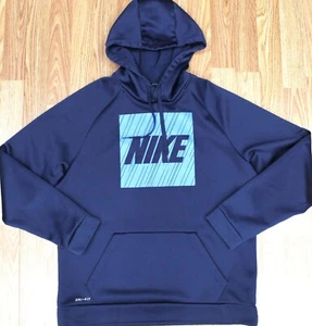 NIKE DRI-FIT SUDADERA CON CAPUCHA POLIÉSTER AZUL Y AZUL MARINO Talla GRANDE, L - Imagen 1 de 4