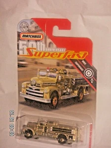 Matchbox Seagrave Fire Engine MBX Superfast Gold Chase 50th Anniversary - Picture 1 of 4