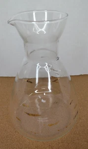 Pyrex 4612 Gold Atomic Pattern Glass Coffee Pot Carafe Beaker Vtg Mid Century - Picture 1 of 15
