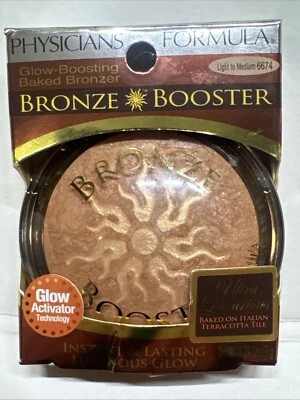 Bronze Booster, Glow-Boosting Baked Bronzer, 6674 Light to Medium, 0.24 oz (7 g) - Image 1 of 2