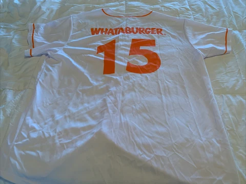 Corpus Christi Hooks AA MILB Whataburger #15  Baseball Jersey Size XL Free Ship! Cover