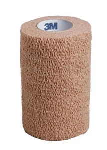 6 Rolls 3M 1584 Coban Self Adherent Wrap Bandage New Sealed 4” By 5 Yards - Picture 1 of 8