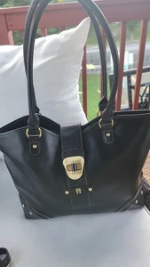 Borsa a mano Etienne Aigner grande in pelle vintage anni 70 a tracolla - Foto 1 di 13
